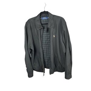 Polo Ralph Lauren Mens Black Jacket Size XL Harrington Full Zip Golf